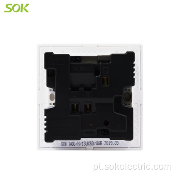 2.1A13A Carregador USB Tomadas de Interruptor de Pólo Duplo